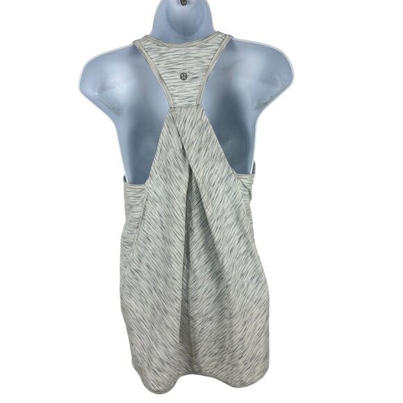 Lululemon Womens Gray Patterned Racerback Tank Top Size S - Picture 2 of 3